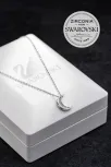 Kadın Gümüş Kolye - Swarovski Taşlı Zirconia Ay Motifli Kadın Kolye Kadın Gümüş Kolye - Swarovski Taşlı Zirconia Ay Motifli Kadın Kolye