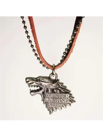 Game Of Thrones Winter İs Coming Deri Erkek Kolye