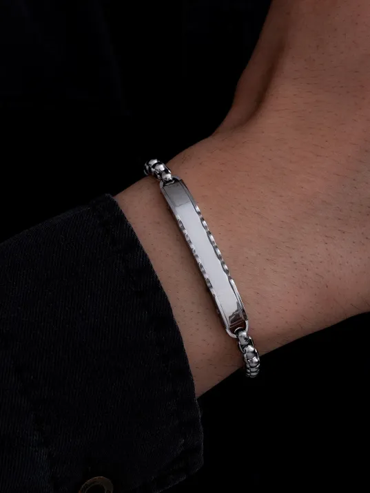 Erkek Çelik bileklik - Polo Zincirli İsim Yazılabilir Çelik Bileklik