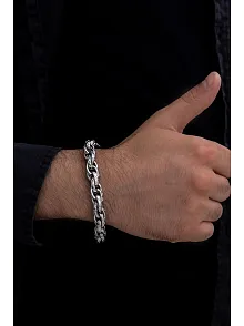Erkek Çelik Bileklik - Sarmal Model Çelik Bileklik