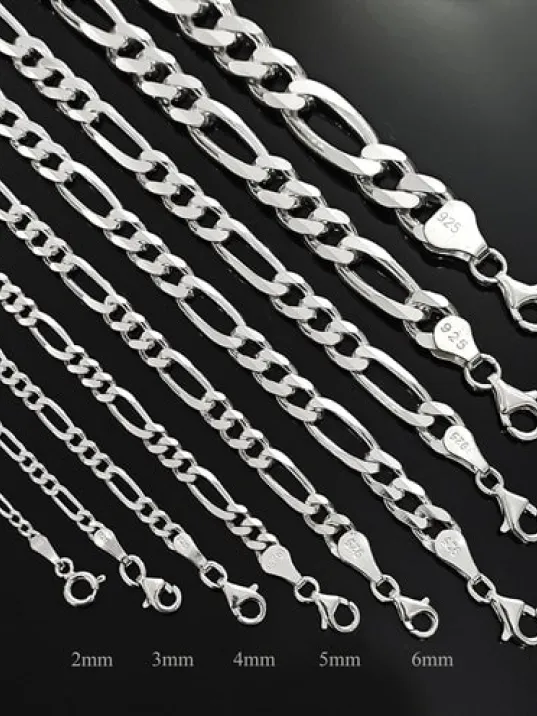 Figaro Gümüş Erkek Kolye Zincir Modelleri