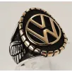 Volkswagen Amblemli Logolu Erkek Gümüş Yüzük Volkswagen Amblemli Logolu Erkek Gümüş Yüzük