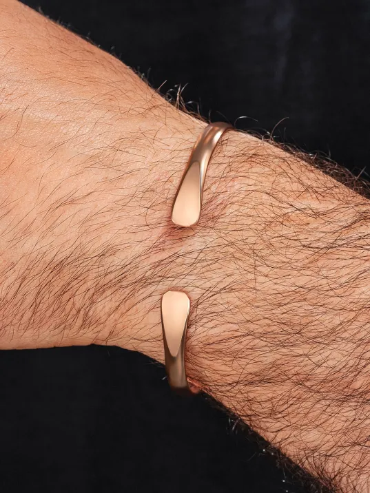 Erkek Kadın Bakır Bileklik - Harf Yazılabilir Lades Model Erkek Kadın Bileklik Bilezik