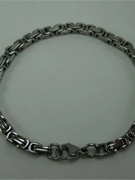Erkek Çelik Kral Zincir Kolye Bileklik Set