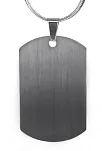 Parlak Paslanmaz Çelik Dogtag İsim Yazılan Asker Künyesi Kolye 5mm
