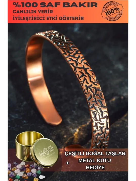 Ağaç Kabuğu Model 2 Bakır Bileklik El Işçiliği Kelepçe Metal Kutu Doğal Taşlar Kadın Erkek Bilezik Ağaç Kabuğu Model 2 Bakır Bileklik El Işçiliği Kelepçe Metal Kutu Doğal Taşlar Kadın Erkek Bilezik
