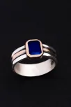 Erkek Gümüş Yüzük - Lacivert Safir Taşlı İnce Kibar Erkek Yüzüğü Erkek Gümüş Yüzük - Lacivert Safir Taşlı İnce Kibar Erkek Yüzüğü