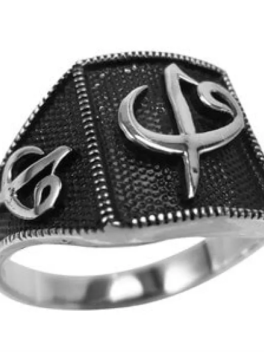 ELİF VAV GÜMÜŞ ERKEK YÜZÜĞÜ