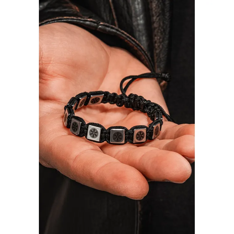 Erkek Kadın Doğal Taş Bileklik - Hematit Doğal Taşlı Makrome Gemi Dümeni Model Unisex Bileklik Erkek Kadın Doğal Taş Bileklik - Hematit Doğal Taşlı Makrome Gemi Dümeni Model Unisex Bileklik