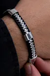 Erkek Çelik Bileklik - Balık Sırtı Model Çelik Bileklik
