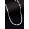 Erkek Gümüş Kolye - 6.5mm Dikdörtgen Kesim Yassı Kral Gümüş Kolye Erkek Gümüş Kolye - 6.5mm Dikdörtgen Kesim Yassı Kral Gümüş Kolye
