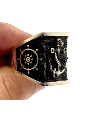 Dümen Çapa Erkek Gümüş Yüzük