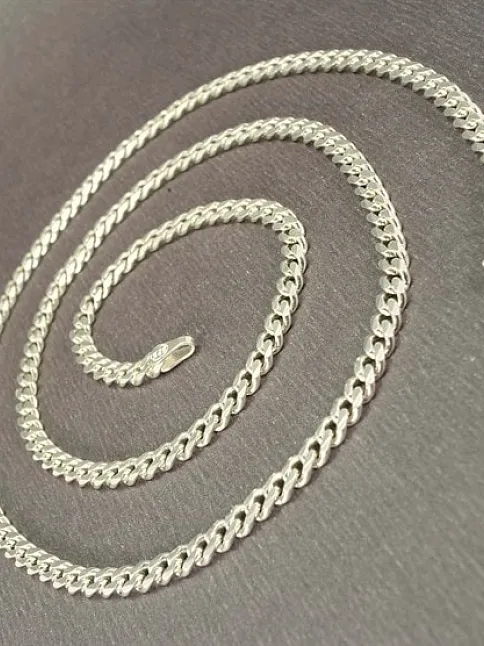 Gümüş Erkek Kolye Zincir 3,5mm Gurmet İnce Model