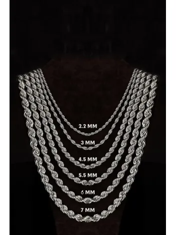 Erkek Bayan Burma Model Halat Gümüş Kolye Zincir GKLHLTBURMA-GMS