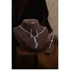 İlyada Bayan Zirkon Taşlı Gümüş Su Yolu Set - Kolye, Bileklik, Küpe, Yüzük İlyada Bayan Zirkon Taşlı Gümüş Su Yolu Set - Kolye, Bileklik, Küpe, Yüzük
