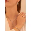 Kadın Gümüş Takı Seti - Ayfer Baget Taşlı Kare Model Kolye, Bileklik, Yüzük, Küpe Tam Set Kadın Gümüş Takı Seti - Ayfer Baget Taşlı Kare Model Kolye, Bileklik, Yüzük, Küpe Tam Set