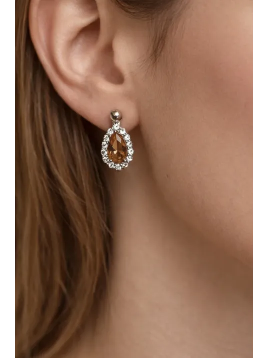 Kadın Gümüş Kolye Küpe Set - Zarif Mini Zultanit Taşlı Kadın Gümüş Set