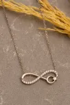 Ayyıldızlı Sonsuzluk Gümüş Kolye