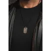 Steel Tag Siyah Polo Zincir Erkek Kolye - Asker Künyesi Desenli, Siyah Çizgili, Paslanmaz Çelik Steel Tag Siyah Polo Zincir Erkek Kolye - Asker Künyesi Desenli, Siyah Çizgili, Paslanmaz Çelik