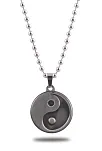Yin Yang Bayan Erkek Çelik Kolye CKLYINYNGM1-GMS Yin Yang Bayan Erkek Çelik Kolye CKLYINYNGM1-GMS