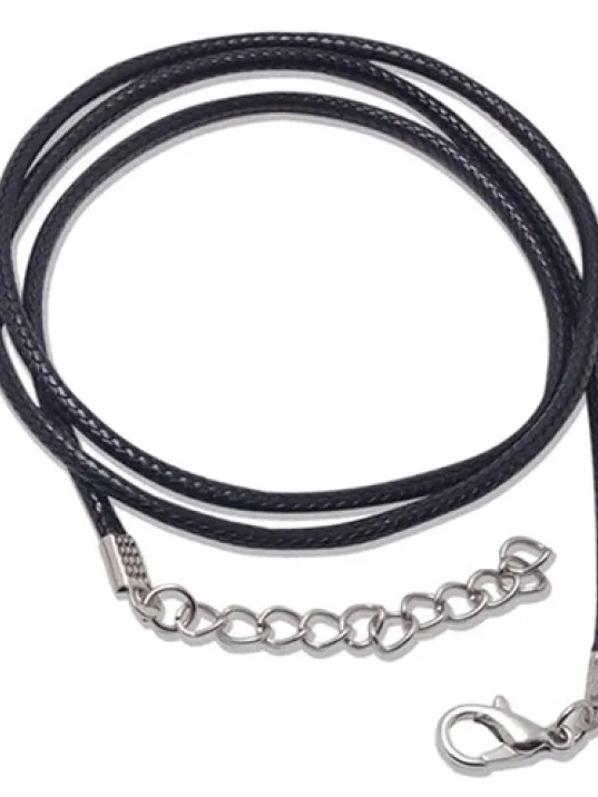 Celcelutiye Ve İsmi Azam Vefki Bayan Erkek Çelik Deri Kolye