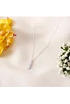 Kadın Gümüş Kolye - I Harfi Zirkon Taşlı Balon Harf Kadın Kolye