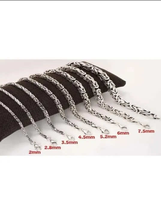 Gümüş Erkek Kral Bileklik Künye Kare Model