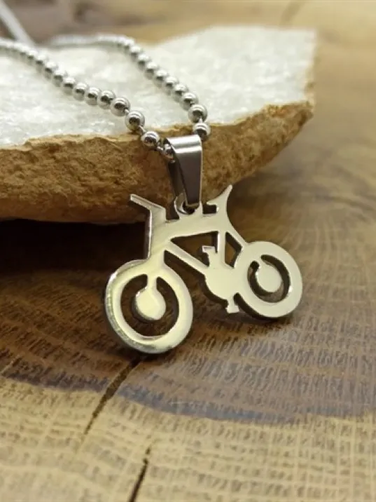 OttoMan Bisiklet Model Çelik Erkek Kolye Zincir CKLGMSBSKLT