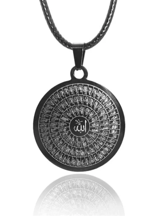 Esma-ül Hüsna Erkek Bayan Çelik Kolye Zincir CKLSYHESHSN Esma-ül Hüsna Erkek Bayan Çelik Kolye Zincir CKLSYHESHSN
