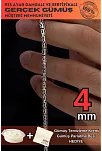 Yassı-Ezme Kral Zincir Gümüş Erkek Bileklik Künye