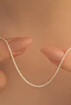 Kadın Gümüş Kolye - 925 Ayar 1.5 mm Gurmet Model Gümüş Kadın Kolye