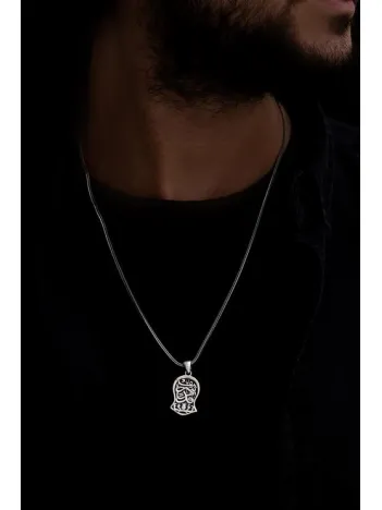 Nalı Şerif Gümüş Erkek Zincir Kolye