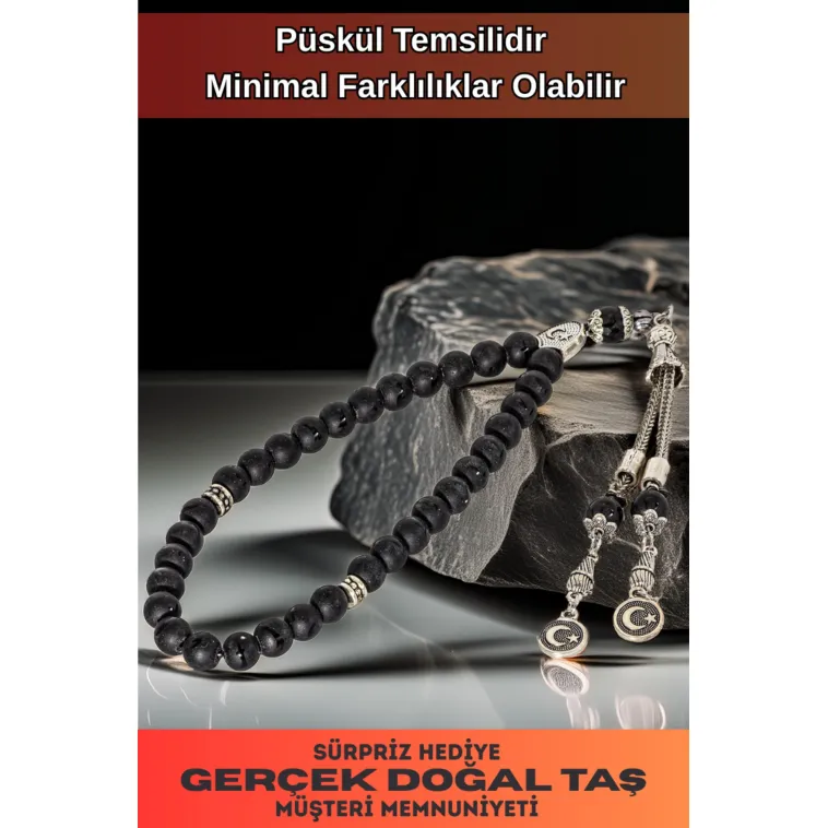 Erkek Doğal Taş Tespih - Doğal Zülfikar Kılıcı İşlemeli Siyah Oniks Taşlı Ortaboy Tesbih Erkek Doğal Taş Tespih - Doğal Zülfikar Kılıcı İşlemeli Siyah Oniks Taşlı Ortaboy Tesbih