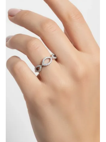 Mekik Su Yolu Gümüş Yüzük Mekik Su Yolu Gümüş Yüzük