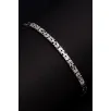 Erkek Gümüş Bileklik - 4mm Dikdörtgen Kesim Yassı Kral Gümüş Bileklik Erkek Gümüş Bileklik - 4mm Dikdörtgen Kesim Yassı Kral Gümüş Bileklik