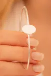 Kadın Gümüş Bileklik - El Yapımı Gümüş Elips Motifli Kadın Bileklik Kelepçe