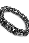 Motifli Kalın Gemi Zinciri Model Çelik Erkek Bileklik CBLMOTZINCR-SYH