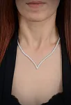 Eftalya Bayan Gümüş Su Yolu Set - Kolye, Bileklik, Küpe, Yüzük