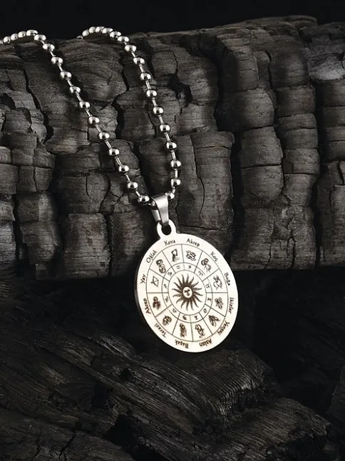Başak Burcu Kolye Kadın Erkek Çelik Kolye Top Zincir CKLBASAKBRC-GMS