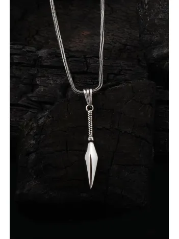 Mızrak Ucu Figürlü Erkek Gümüş Kolye Zincir Gklyzkhnmzr-gms Mızrak Ucu Figürlü Erkek Gümüş Kolye Zincir Gklyzkhnmzr-gms