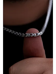Erkek Çelik Kolye - Pullu Model Çelik Kolye