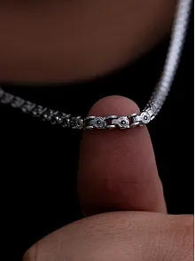 Erkek Çelik Kolye - Pullu Model Çelik Kolye