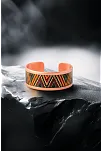 Kadın Bakır Bileklik Yüzük Set - Kira Model Özel Baskı Metal Kutu Ve Kuvars Taşı