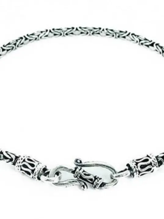 Kral Zincir Bileklik 2,8mm Özel Kancalı Model Kral Zincir Bileklik 2,8mm Özel Kancalı Model