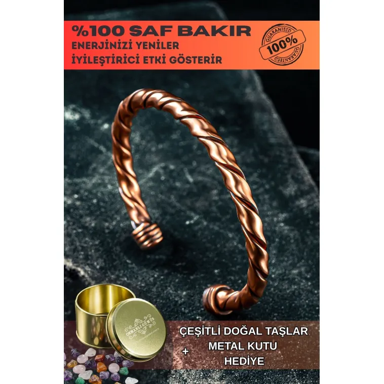 Erkek Bakır Bileklik - Sirayet Erkek Bakır Kelepçe Bileklik Bilezik Erkek Bakır Bileklik - Sirayet Erkek Bakır Kelepçe Bileklik Bilezik