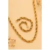 Kadın Çelik Kolye Bileklik Set - Altın Kaplama Sarmal Model Çelik Bileklik Kolye Set Kadın Çelik Kolye Bileklik Set - Altın Kaplama Sarmal Model Çelik Bileklik Kolye Set
