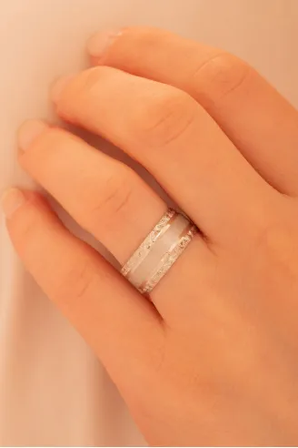 Ares Model Erkek Gümüş Tek Alyans Yüzük Nişan Söz Yüzüğü