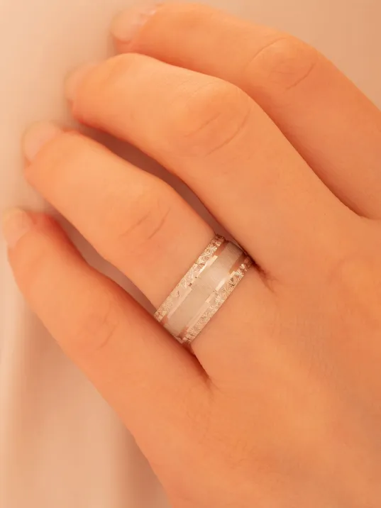 Ares Model Erkek Gümüş Tek Alyans Yüzük Nişan Söz Yüzüğü