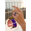 Kadın Bakır Yüzük - Laura Model Özel Baskı Metal Kutu Ve Kuvars Taşı Kadın Bakır Yüzük - Laura Model Özel Baskı Metal Kutu Ve Kuvars Taşı