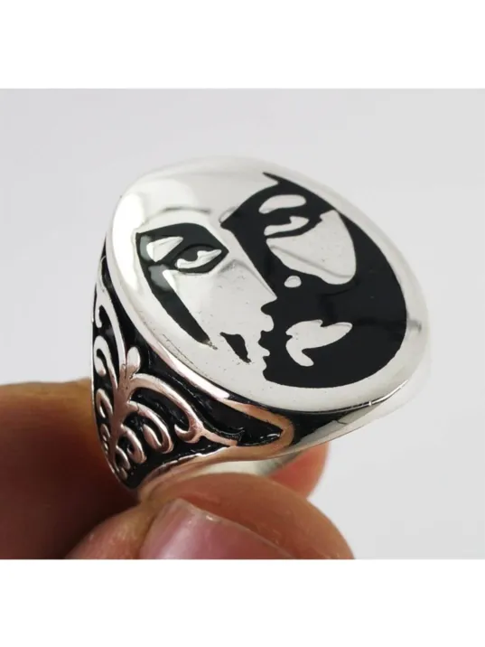 Hz.ali Gümüş Erkek Yüzük Büyük Model